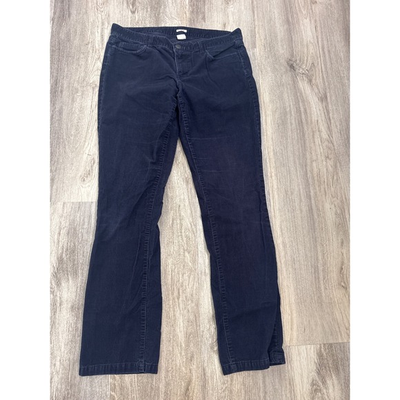 J.Crew Pants - J.Crew Matchstick Corduroy Pants Womens 31R Navy Blue Slim Straight Stretch Mid
